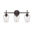 thumbnail image 6 of Ashford 3 - Light Rubbed Bronze Dark Brown Wall Sconce, 6 of 8