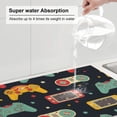 thumbnail image 6 of Daiia Design Name Dish Drying Mat For Kitchen Counter Microfiber Absorbent Leaves Dish Draining Mat Reusable Washable Large 18"X24", 6 of 9