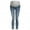 Z2-Light blue, variant on Maternity Jeans Women Solid Color High Jeans Flares Ankle Fashion Pants Trouser Blue,2XL