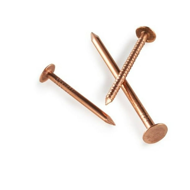 Simpson C610ARN1 6d Annular Ring Shank Copper Bulk Roof Nails 2" 10 ga