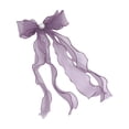 thumbnail image 2 of Sheer Organza Bow Curtain Tiebacks Pearl Decor No Punch Wavy Tassel Curtain Straps for Sweet Home Window Drape Decor Accessories Bedroom Gift, 2 of 6
