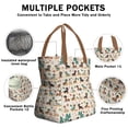 thumbnail image 3 of Dachshunds on the Beach Drawstring Lunch Bag Women - Drawstring Lunch Bag Insulated for Work Office - Stain-Resistant Large Lunchbags for Women with Multi-Pockets, 3 of 6