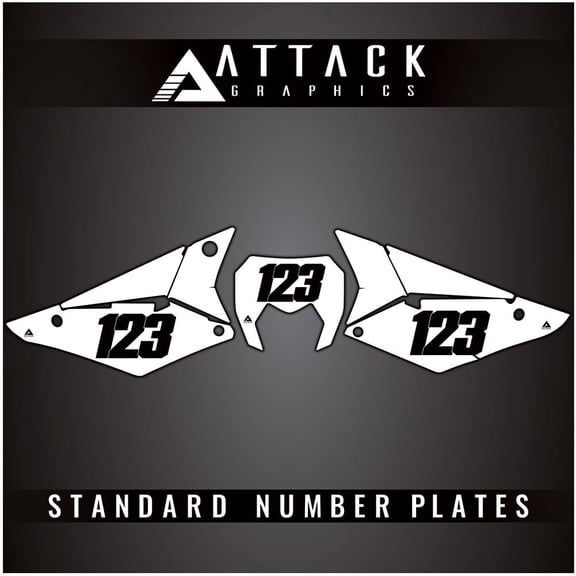 Attack Graphics Number Plate Backgrounds for Sherco 450 SEF Factory 2020