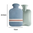 thumbnail image 2 of Hot Water Bottle Heat Up and Refreezable Hot Cold Pack with Classic Striped, 2 of 5