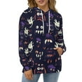 thumbnail image 3 of Dark Monster Pattern Regular Fit Hoodie, Sporty Pullover Hooded Sweatshirt for Men Women Muscle 4XL, 3 of 6