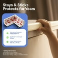 thumbnail image 6 of Furniture Edge and Corner Guards | 16.2ft Protective Foam Cushion | 15ft Bumper 4 Adhesive Childsafe Corners | Baby Child Proofing Foam Set and Safe for Table, Fireplace, Countertop | White, 6 of 10