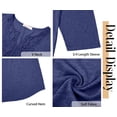 thumbnail image 6 of Fantaslook 3/4 Sleeve Womens Plus Size Tops V Neck Lace Blouses Casual Tunic Shirts, 6 of 9