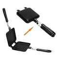 thumbnail image 2 of GEZICHTA Grilled Sandwich Panini Maker Mini Waffle Maker Panini Hot Sandwich Maker Pan Nonstick Double Sided Frying Pan Home Kitchen Breakfast Machine, 2 of 4