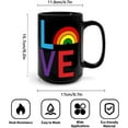 thumbnail image 3 of Funny Coffee Mug Tea Cup The Lord Is My Shepherd And He Knows I''m Gay Coffee Tea Cups LGBT Festival Party Modern Ceramic Mugs Gifts for Men Adults Mommy Married Couples 11oz Black, 3 of 6