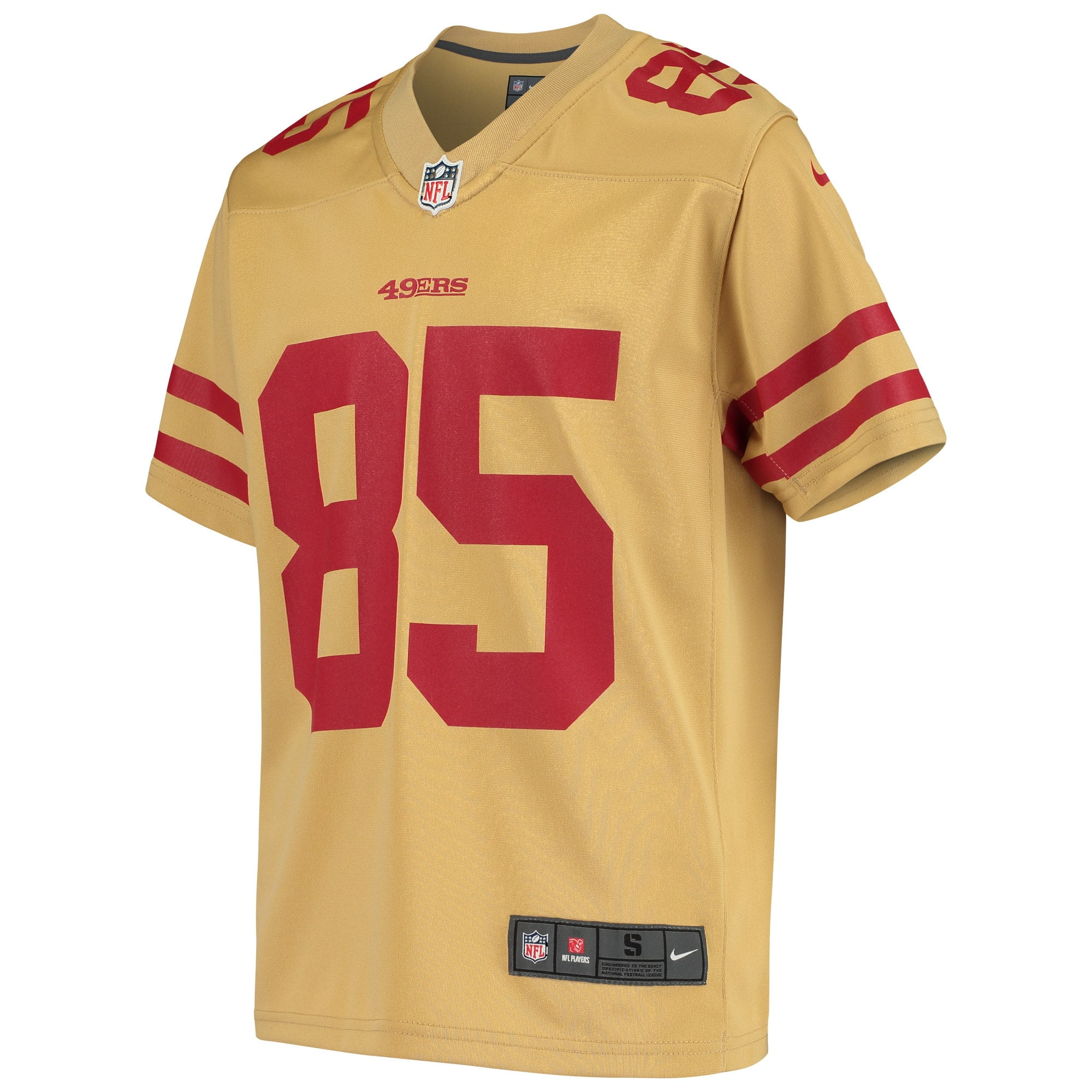 gold george kittle jersey