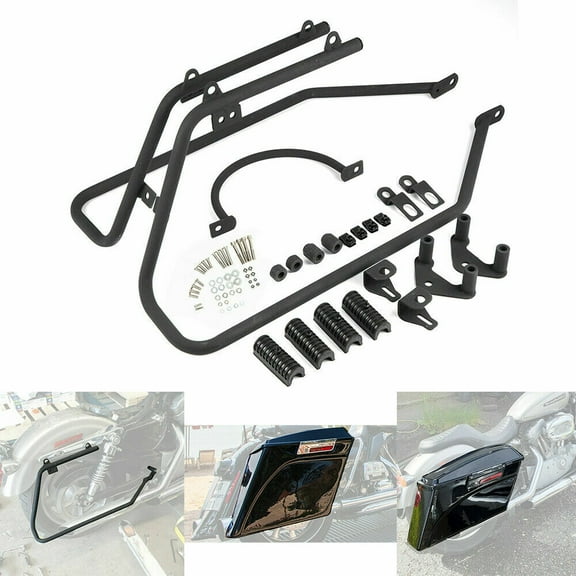 Hard Saddlebag Conversion Brackets mount Kit For Harley Davidson Sportster 04-14