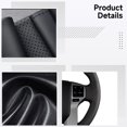 thumbnail image 3 of Compatible with Toyota Prado Steering Wheel Cover, Custom Fit Leather Wrap with Red Carbon Fiber Pattern, Hand Stitched Interior Accessory, Sport Design Grip Enhancement for Land Cruiser Prado, 3 of 5