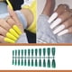 thumbnail image 4 of Uñas postizas largas cortas coloridas Soidarity para manicura bricolaje hogar puntas de Juegos de manicura Verde negro, 4 of 5