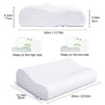 thumbnail image 3 of Power Of Nature Memory Foam Contour Pillow Neck Support Cervical Bed Pillow Side Sleeper Relieve Neck Pain with Washable Zippered Soft Cover, 3 of 5