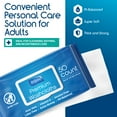 thumbnail image 4 of INSPIRE Adult Wet Wipes for Incontinence & Cleansing, 8"x12" (500CT (10 Packs of 50)) XL, 4 of 8