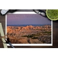 thumbnail image 3 of Badlands National Park, South Dakota, Purple Sunset (9x12 Wall Art Print, Home Decor), 3 of 3