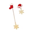 thumbnail image 1 of New Design Moving Santa Claus Tassel Dangle Earrings for lady Asymmetric Ea, 1 of 7