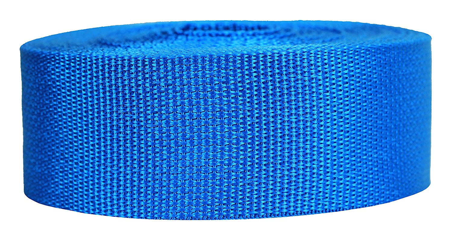 Strapworks Lightweight Polypropylene Webbing Pet Collars Crafts – 2 Inch by 10 or 50 Yards Poly Strapping for Outdoor DIY Gear Repair Over 20 Colors 25 