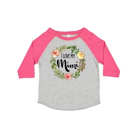 

Inktastic I Love My Mimi- Flower Circle Gift Toddler Boy or Toddler Girl T-Shirt