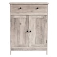 thumbnail image 5 of Hassch Rustic Bathroom Cabinet in Gray Wash, Compact Floor Storage Organizer with 1 Drawer & 2 Doors, Moisture-Resistant Wood Cupboard for Towels, Cleaning Supplies & Essentials, 5 of 6