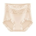 thumbnail image 2 of Women's Lace Abdomen Mid-rise Waist And Hip Lift Comfortable Body Breathable Underwear Briefs, 2 of 4