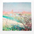 thumbnail image 1 of Pure Silk Scarf Painting Printemps, 1 of 8
