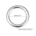 thumbnail image 2 of 316 Stainless Steel Round Ring 40mm ID 8mm Thick 2 Pack, 2 of 5