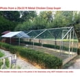 thumbnail image 2 of ChickenCoopOutlet Deluxe Large Metal 26x10 ft Chicken Coop Backyard Hen House Cage Run Outdoor Cage, 2 of 8