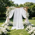 thumbnail image 6 of Roiihwy Wedding Decorations Arch Draping Fabric 79", Sheer Chiffon Fabric Backdrop,1 Panel Drapes for Wedding Ceremony Decor for Birthday Party Ceiling Curtain Backdrop, White, 6 of 6