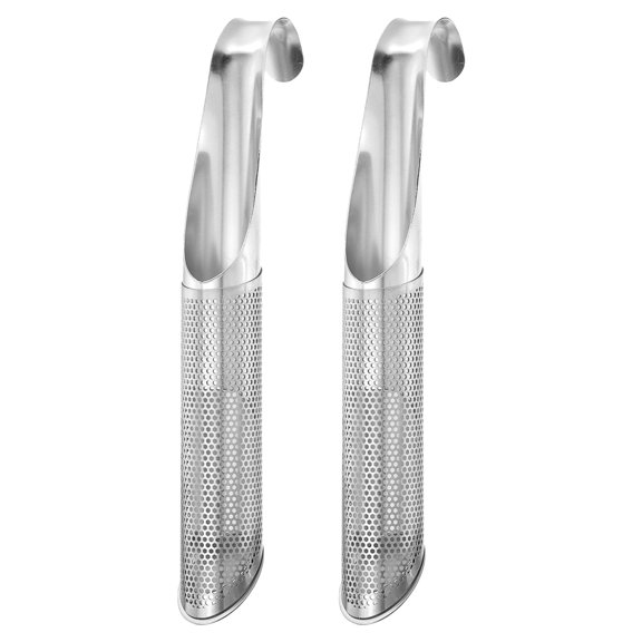 2 Pack Tea Strainer with Fine Mesh, Stainless Steel Tea Steeper with Handle for Loose Leaf Tea, Silver