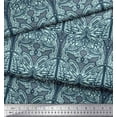 thumbnail image 2 of Soimoi Polyester Crepe Fabric Dot & Artistic Butterfly Decor Fabric Printed Yard 42 Inch Wide, 2 of 3