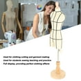 thumbnail image 4 of Maniquí en miniatura con forma de vestido, Modelo de exposición de Ropa de Diseño Compacto Con Soporte, Base de para Confección y Enseñanza, Portátil, 4 of 7