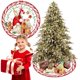 thumbnail image 3 of Falda para árbol de Navidad, 36 pulgadas, decoración navideña, falda para árbol de Navidad, adornos para base de árbol de Navidad (gnomo + casa, 36 PULGADAS), 3 of 4