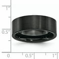 thumbnail image 6 of Black Ceramic Flat 8mm Brushed Band, 6 of 11