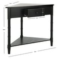 thumbnail image 4 of SAFAVIEH Gomez Corner Table With Storage Drawer Distressed Black, 4 of 7