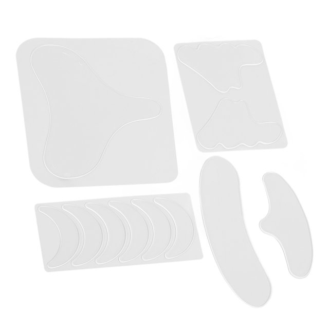 Juego De Cintas Antiarrugas, Tiras Faciales Antiarrugas De Silicona Suavizantes Para Líneas De Sonrisa