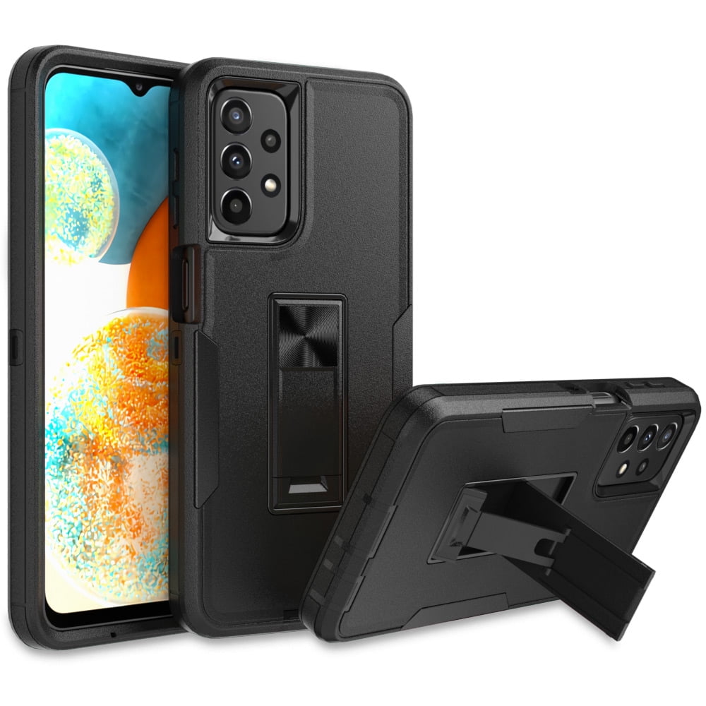 NIFFPD Samsung A23 5G Case, Galaxy A23 5G Case, Heavy Duty Shockproof Phone Case with Kickstand