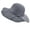 Grey, variant on Womens Hat British Retro Woolen Dome Autumn And Winter Large Brimmed Sun Hat Beach Cowboy Hats