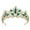 Green, variant on Queen Crystal Tiara for Women with Comb, Rhinestone Goddess Crown for Wedding Bride, Birthday, Princess Party, Prom, Pageant and Bridal Shower Hair Accessories