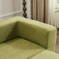 thumbnail image 5 of Ebern Designs Convertible Sectional Sofa with 3 Storage Ottomans, High-Resilience Foam Sleeper, Space-Saving Chenille Floor Sofa for Livingroom Studio Apartments, Home Offices, Easy Assenmbly, Green, 5 of 9