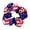 Purple American Flag, variant on Patriotic Hair Scrunchies, American Flag Stars and Stripes Satin Hair Ties, Soft Elastic Oversized Ponytail Holder for Independence Day, Red White and Blue Hair Accessories for Women and Girls