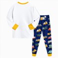 thumbnail image 6 of Gibobby Toddler Boys Pajamas Boys Pajama Sets Soft Long Sleeve Fall Winter Sleepwear Sets 1t 2t 3t 4t 5t 6t Toddler Boys Clothes Toddler Boys Clothes,Yellow,Size 5-6 Years, 6 of 8