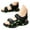 Green, variant on Huowey Boys Sandals for Kids 6 11 Years Breathable Hook and Loop Strap Casual Summer Outdoor Play Shoes Lightweight Comfortable Durable
