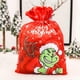 thumbnail image 1 of ZHAOCHENG Bolsa de regalo de lona navideña, bolsa de regalo navideña reutilizable con cuerda de Papá Noel, 1 of 5