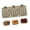 Light Coffee, variant on Lynono Co.,Ltd Multifunctional 3 Cavity Dessert Molds Walnuts Shape Kitchen Baking Accessory Great for Cooking Food Safe and Flexible
