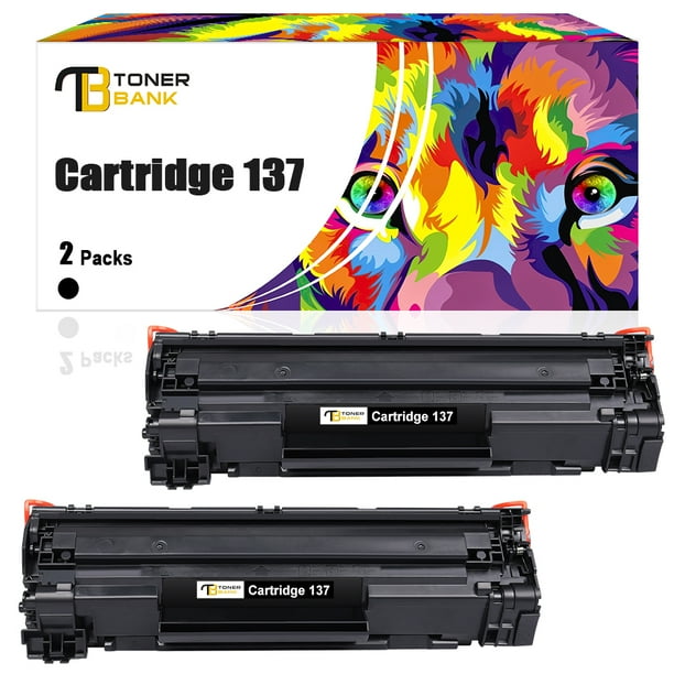 Toner Bank 2-Pack Compatible Toner Cartridge for Canon Cartridge 137 ...