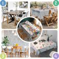 thumbnail image 5 of Rectangle Table Cloths Rainbow Dot Colorful Polka Dot Tableclothes 60x102inch Table Cover Washable Polyester Durable Table Cloth for Dining Table Buffet Parties and Camping, 5 of 6