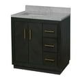 thumbnail image 6 of Peyton 36" Bathroom Vanity with Dark Oak Cabinet and Carrara Marble Top, 6 of 7