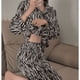 thumbnail image 2 of Pijamas de mujer de primavera y otoño de manga larga de talla grande cárdigan de verano traje de casa de otoño e invierno, 2 of 6