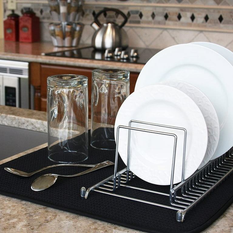 Miirene Absorbent Reversible Microfiber Dish Drying Mat - 16\ X 18\ -  Lemons 